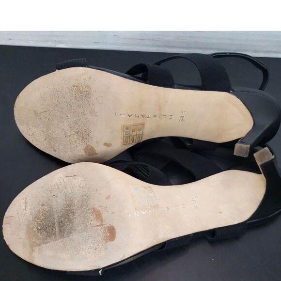 Elie Tahari Ithaca Open Toe Canvas Sandals - Size 38.5 - Picture 3 of 8